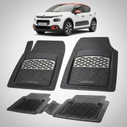 TeamCar Covorase Citroen C3 Hatchback 5 Usi Pre-Facelift Compatibile 2016-2020 | Silver (CITRz1OENC)