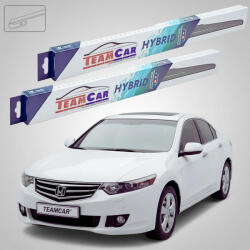 TeamCar Ștergătoare Honda Accord VIII (2008-2015) Hibrid | Set Față Sedan - TeamCar® (TCHONDACC8HBSF600550SD)