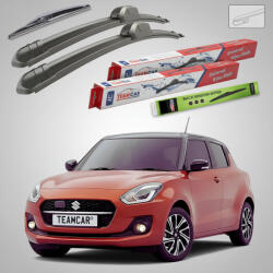 TeamCar Ștergătoare Suzuki Swift AZ/A2L 2017-2024 | Set Față și Spate Flat - TeamCar® (TC-SWIFTAZA2L500475250F)