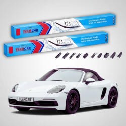 TeamCar Ștergătoare Porsche 718 Boxster GTS 982 2019-2026 | Set Față Flat - TeamCar® (TC-PORSCHE718GTSBOXSTER982550525FU)
