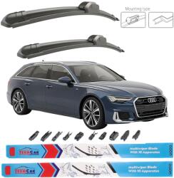 TeamCar Stergatoare Audi A6 (Avant C8 fără duză integrată în braț) 2018-2024 - Set fata (TCD486g77v4skh634)