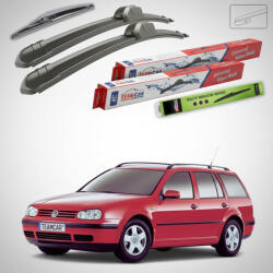 TeamCar Ștergătoare Volkswagen Golf 4 Variant 1999-2002 | Set Față și Spate Flat - TeamCar® (TC-VWG4V9902530475380F)