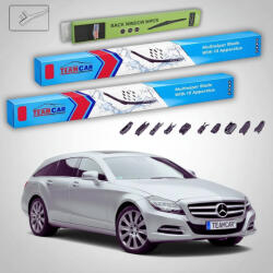 TeamCar Ștergătoare Mercedes-Benz CLS Shooting Brake X218 2012-2014 | Set Față și Spate Flat - TeamCar® (TC-MERCEDESCLSX218600600280FU)