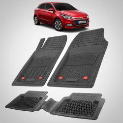 TeamCar® Covorase Auto Hyundai i20 Hatchback 2014-2018 - Tavita Cauciuc-Black (HYUa766tf76tfa201h5)