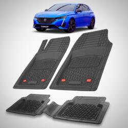 TeamCar® Covorase Auto Tip Tavita Compatibile Peugeot 308 III (P5: 2021-2025) Black (C77qGdsT308I207)