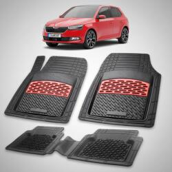 TeamCar Covorașe Skoda Fabia III Hatchback Facelift 2018-2021 | Red Edition - TeamCar® (derqw6tgf146)