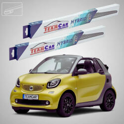 TeamCar Ștergătoare Smart Fortwo Cabrio 453 2015-2021 | Set Față Hibrid - TeamCar® (ST453C500350H)