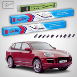 TeamCar Ștergătoare Porsche Cayenne 957 2007-2010 | Set Față și Spate Flat - TeamCar® (TC-PORSCHECAYENNE957650650340FU)