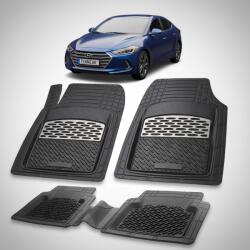 TeamCar Covorase Auto Cauciuc Tip Tavita Hyundai Elantra VI (2015-2020) - Silver (HYUxHYUx2015x2020f)