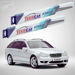 TeamCar Ștergătoare Mercedes-Benz Clasa C S203 T-Model 2001-2003 | Set Față Hibrid - TeamCar® (TC-MBCLASACS2036005300H)