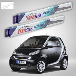 TeamCar Ștergătoare Smart Fortwo Cabrio 451 2007-2015 | Set Față Hibrid - TeamCar® (ST451C600550H)