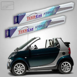 TeamCar Ștergătoare Smart Fortwo Cabrio 450 2004-2007 | Set Față Hibrid - TeamCar® (ST450C530530H)
