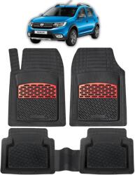 TeamCar Set Covorașe Dacia Sandero Stepway II 2012-2020 Compatibile | Red Edition - TeamCar® (1-SKU-DACIASANDEROSTEPWAYII2012-81fbc356)