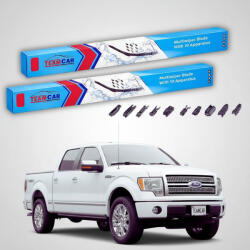 TeamCar Ștergătoare Ford F150 Pick-up Gen XII+ 2007-prezent | Set Față Flat Premium - TeamCar® (TC-F150XIIPICKUP550550FP)