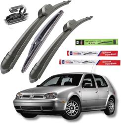 TeamCar Ștergătoare TeamCar® Volkswagen Golf 4, Mk4 (1997-2003) - Set Complet Flat (VWGLF76Q1WM)