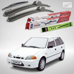 TeamCar Ștergătoare Suzuki Swift MA 5 Uși 1996-2003 | Set Față și Spate Flat - TeamCar® (TC-SUZSWMA5U9603500450340F)