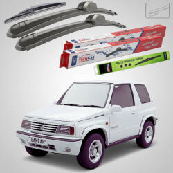 TeamCar Ștergătoare Suzuki Vitara ET 1995-1998 | Set Față și Spate Flat - TeamCar® (TC-SUZVTET9598450450300F)