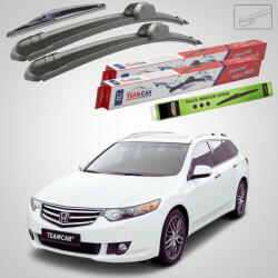 TeamCar Ștergătoare Honda Accord VIII Tourer (2008-2015) Flat | Set Față Spate - TeamCar® (TCHONDACC8FLSC600550TW)