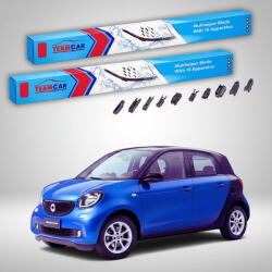 TeamCar Ștergătoare Smart Forfour A453 Cabrio 2015-2021 | Set Față Flat Premium - TeamCar® (SF453C500350FP)