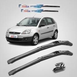 TeamCar Ștergătoare Ford Fiesta V Hatchback 5 uși (2005-2008) - Set față Hybrid (QWFIEDWE6218U400)