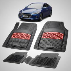 TeamCar® Covorase Auto Cauciuc Tip Tavita Hyundai Elantra VI (2015-2020) - Red (HYUkHYUg201572020f)