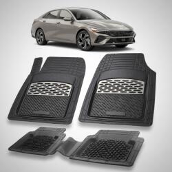 TeamCar® Covorase Auto Cauciuc Compatibile Hyundai Elantra VII Facelift -Silver (HYUfrHY6y2020q299S1)