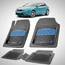 TeamCar® Covorase Seat Leon Hatchback 3 Usi Compatibile 2013-2017 | Blue (SsEATTEzAMC)