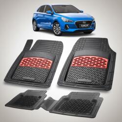 TeamCar® Covorase Auto Hyundai i30 III (2017-2020) - Cauciuc Tip Tavita -Red (HYUazHYUza2017)