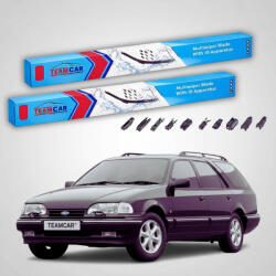 TeamCar Ștergătoare Ford Scorpio Mk1 Turnier Facelift 1992-1994 | Set Față Flat Premium - TeamCar® (TC-SCORPIOMK1T500500FP)