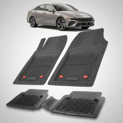TeamCar® Covorase Auto Cauciuc Compatibile Hyundai Elantra VII Facelift -Black (HYUfrHY6y2020dewqS1)