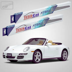 TeamCar Ștergătoare Porsche 911 Carrera 4 Cabrio 997.1 2005-2008 | Set Față Hibrid - TeamCar® (TC-PORSCHE911C4CAB997550525H)