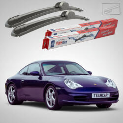 TeamCar Ștergătoare Porsche 911 Carrera 4 996 2001-2005 | Set Față Flat - TeamCar® (TC-PORSCHE911C4996550525F)