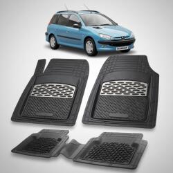 TeamCar® Covorase Auto Tip Tavita Compatibile Peugeot 206 SW (2002-2007) Silver (CVRsPEUGEOT206SWa2002)