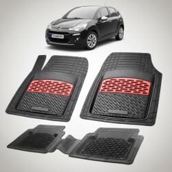 TeamCar Covorase Citroen C3 Generatia II Compatibile 2009-2016 | Red (CVR-CITROENC3II2009hfgr)