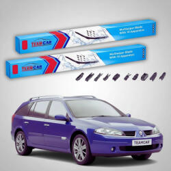 TeamCar Ștergătoare Renault Laguna II Grandtour Break 2001-2007 | Set Față Flat Premium - TeamCar® (TC-LAGU2B-6050FLP)