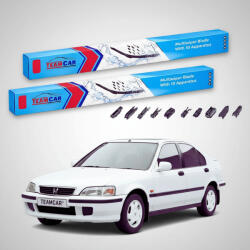 TeamCar Ștergătoare Honda Civic Gen VI (MA/MB) Liftback 5U 1994-2001 | Set Față Flat Premium - TeamCar® (TC-CIVGVIL5500450FLP)