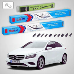 TeamCar Ștergătoare Mercedes-Benz Clasa A W176 2012-2015 | Set Față și Spate Flat - TeamCar® (TC-MBCLASAAW1766004752500FU)