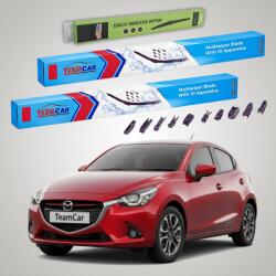 TeamCar Ștergătoare Mazda 2 DJ 2014-2019 | Set Față și Spate Flat Premium - TeamCar® (TC-MZ2DJ14550425330FP)