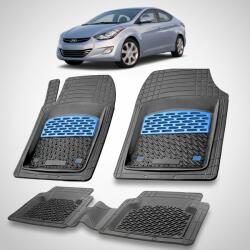 TeamCar® Covorase Auto Cauciuc Compatibile Hyundai Elantra V (MD/UD, 2010-2015)- Blue (HYUfrHas20d5543qS1)