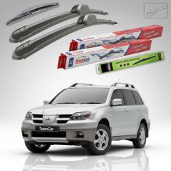 TeamCar Ștergătoare Mitsubishi Outlander I (CU) 2003-2007 | Set Față și Spate Flat - TeamCar® (TC-OUTL1FS-350FL)