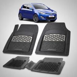 TeamCar® Covorase Auto Hyundai iGen i20 2012-2014 - Tavita Cauciuc-Silver (HYUalmkJ1i76tfa2015)