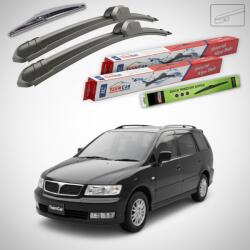 TeamCar Ștergătoare Mitsubishi Space Wagon III (N8_W, N9_W) 1998-2004 | Set Față și Spate Flat - TeamCar® (TC-SWAGON3FS-FL)