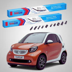 TeamCar Ștergătoare Smart Fortwo Coupe 453 2014-2021 | Set Față Flat Premium - TeamCar® (ST453CP500350FP)