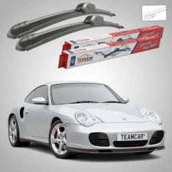 TeamCar Ștergătoare Porsche 911 Turbo 996 2000-2005 | Set Față Flat - TeamCar® (TC-PORSCHE911T996550525F)