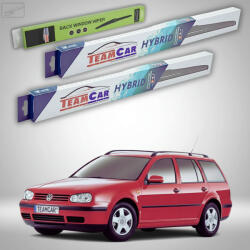 TeamCar Ștergătoare Volkswagen Golf 4 Variant 1999-2002 | Set Față și Spate Hibrid - TeamCar® (TC-VWG4V9902530475380H)