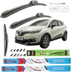 TeamCar Ștergătoare Renault Captur II (2019-prezent) TeamCar® - Set Complet (TCCAPTUR265y400)