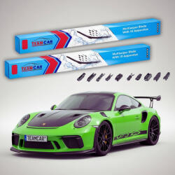 TeamCar Ștergătoare Porsche 911 GT3 RS 991.2 2018-2019 | Set Față Flat - TeamCar® (TC-PORSCHE911GT3RS991-2525525FU)
