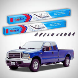 TeamCar Ștergătoare Ford F250 Super Duty Pick-up 2003-2007 | Set Față Flat Premium - TeamCar® (TC-FORD1DQ)