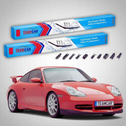 TeamCar Ștergătoare Porsche 911 GT3 996 1999-2005 | Set Față Flat - TeamCar® (TC-PORSCHE911GT3996550525FU)