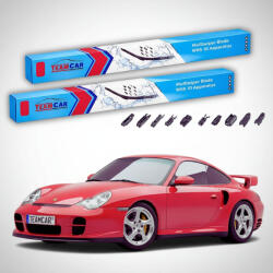 TeamCar Ștergătoare Porsche 911 GT2 996 2001-2005 | Set Față Flat - TeamCar® (TC-PORSCHE911GT2996550525FU)
